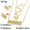Mother's Day 304 Stainless Steel Crystal Rhinestone Earrings & Necklaces FS-WG743BF-09-1
