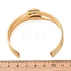 304 Stainless Steel Multi-strand Cuff Bracelet Blanks with Flat Round Bezel Settings SA-CBA4160-01B-G-3