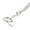 Non-Tarnish 304 Stainless Steel Curb & Herringbone Chains Double Layer Necklaces NJEW-P280-01P-3