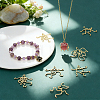 9Pcs 9 Styles Brass 5 Claw Blank Pendant Cabochon Settings KK-PH0015-62G-4