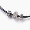 (Jewelry Parties Factory Sale)Resin Rhinestone European Beaded Necklaces NJEW-JN02236-02-2