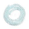 Transparent Baking Paint Glass Beads Strands DGLA-A034-T4mm-D06-2