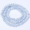 Electroplate Glass Beads Strands EGLA-A034-P6mm-A-3
