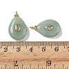 Dyed Natural White Jade Pendants G-H328-01G-B04-3