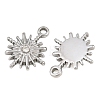 304 Stainless Steel Rhinestone Pendants RB-CBA9349-01P-2