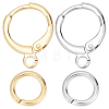 24 Pairs 2 Colors Brass Huggie Hoop Earring Findings DIY-CN0002-06-1