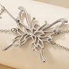 Zinc Alloy Crystal Rhinestone Butterfly Tassel Double Layer Waist Chains for Women WG9748F-02-3