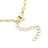 Brass Micro Pave Clear Cubic Zirconia Pendant Necklaces NJEW-B101-07G-04-3