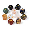 Opalite & Natural Unakite & Green Aventurine & Sodalite & Red Jasper & Quartz Crystal & Indian Agate Dice Sets G-T143-29M-1
