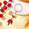 Porcelain & Alloy Enamel Keychain KEYC-JKC01156-04-2