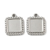 304 Stainless Steel Pendant Cabochon Settings STAS-D127-01P-1