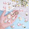 20Pcs 4 Style Cartoon Alloy Enamel Pendants ENAM-SZ0003-29-3