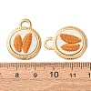 304 Stainless Steel & Cloth Embroidered Pendants FB-CBAFBAF-08G-01-3