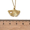 304 Stainless Steel Ginkgo Leaf Pendant Necklaces SA-CBA5A8D-05G-5