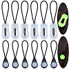 20Pcs 2 Styles Luminous PVC Plastic Replacement Zipper Puller Tabs FIND-CL0002-22-1