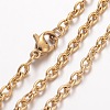 Ion Plating(IP) 304 Stainless Steel Necklace X-MAK-K004-10G-2