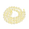 Transparent Crackle Glass Beads Strands GLAA-Q108-03A-01-2