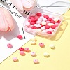 70Pcs Rubberized Style Acrylic Beads MACR-FS0001-71B-10