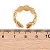 304 Stainless Steel Cubic Zirconia Cuff Open Ring for Women CU-CBACD1D-01G-03-3