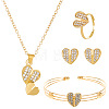 Rhinestone Jewelry Set PW-WG11426-01-1