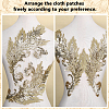 Gold and Silver Thread Silk Embroidered Sequins DIY-WH0816-144A-4