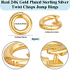 6Pcs 925 Sterling Silver Locking Jump Ring STER-BBC0008-69A-G-2
