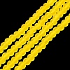Transparent Glass Beads Strands X-EGLA-A034-T4mm-MD17-2