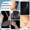 Stainless Steel Ring with Round Bead Link Chains CHS-PH0001-12-5