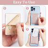 8Pcs 4 Colors PU Leather Cell Phone Adhesive Card Holders DIY-CP0007-47-3