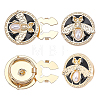 Alloy Enamel Cufflink BUTT-WH0024-072-1