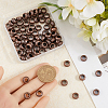 100Pcs Tibetan Style Rondelle European Beads FIND-SP0002-27-3