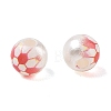Sports Printed ABS Plastic Beads PL-CBA1C22-02-2