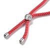 Twisted Nylon Cord Silder Bracelets DIY-B066-03P-15-3