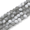 Frosted Crackle Glass Beads X1-GLAA-U001-8mm-M06-1