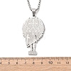 304 Stainless Steel Pendant Necklaces NJEW-B153-02B-P-3