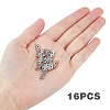 16Pcs 316 Surgical Stainless Steel Clasps FIND-FH0005-67-3