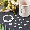 400Pcs 5 Style ABS Plastic Imitation Pearl Beads KY-FH0001-13-2