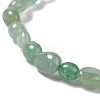 Natural Green Aventurine Beaded Stretch Bracelets BJEW-F414-02A-14-3