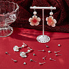 304 Stainless Steel Stud Earring Findings STAS-BBC0008-36B-4