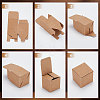 Square Folding Kraft Paper Jewelry Boxes CON-WH0089-47B-4