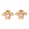 Brass Micro Pave Cubic Zirconia Pendants KK-A284-16G-04-1