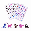 Olycraft Plastic Picture Stickers AJEW-OC0001-02-1