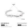 304 Stainless Steel and Imitation Pearl Cuff Bangles for Women WG3B407-08-1