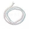 Transparent Gradient Color Glass Beads Strands X-GLAA-H021-01B-27-4