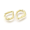 Brass Irregularity Spring Gate Rings KK-U072-43A-G-2