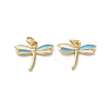 Brass Enamel Pendants FIND-I055-01G-01-1