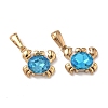 304 Stainless Steel & Glass Pendants STAS-L309-20A-G-1