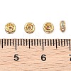 SHEGRACE Brass Micro Pave Clear Cubic Zirconia Spacer Beads XGRQ1U120-307G-3