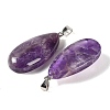 Natural Amethyst Pendants GG-CBACB71-02P-02-2
