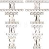 8 Sets 4 Styles Alloy and Brass Fold Over Clasps FIND-FH0004-48-1